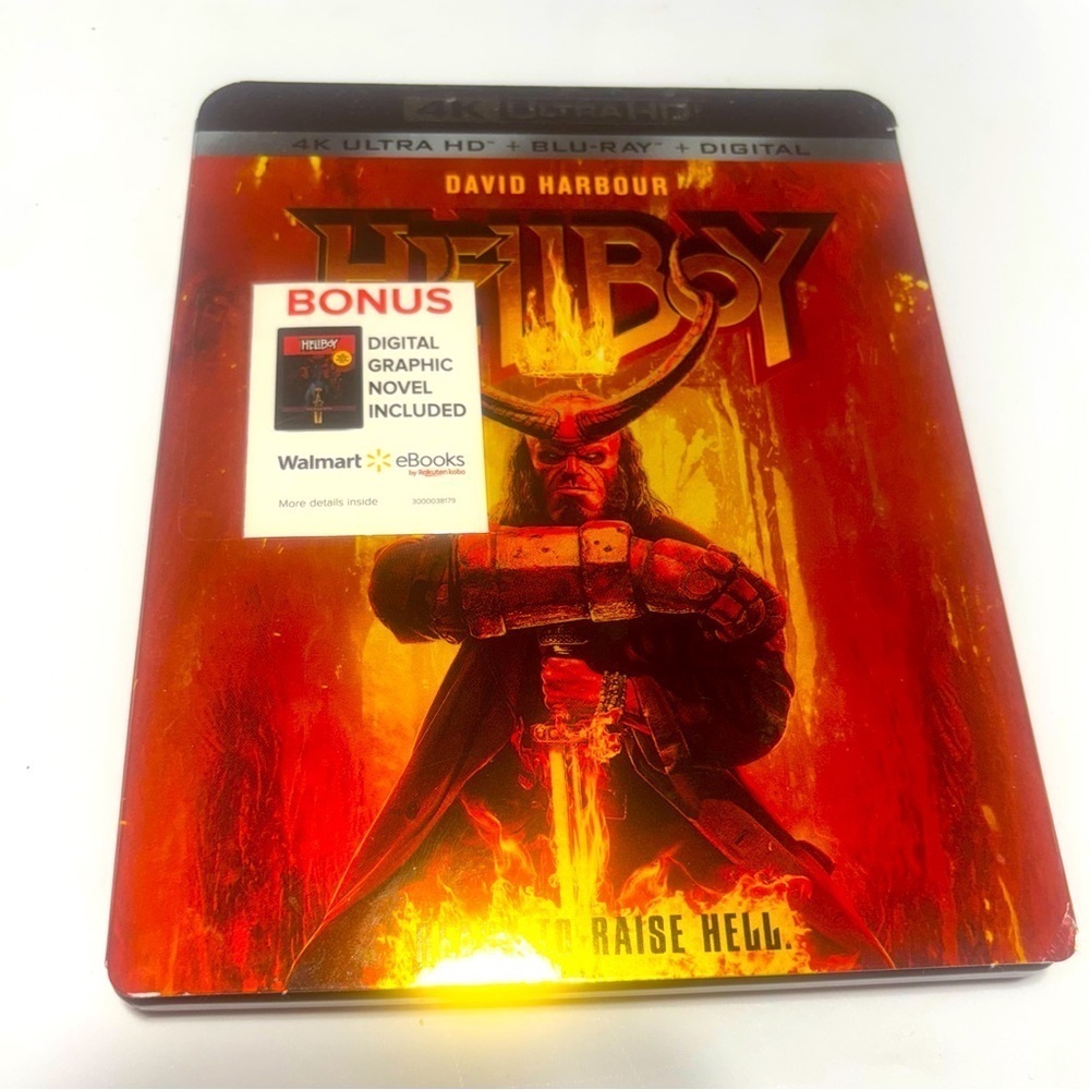 Hellboy 4K Ultra HD and Blu-ray digital combo pack of the 2019 film